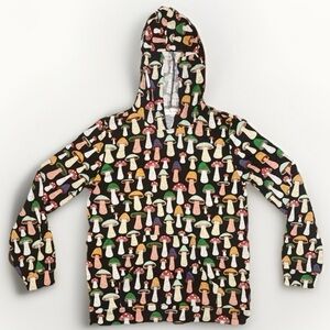 L.A. Soul Mushroom Hoodie Black Multicolor Print Women’s Large